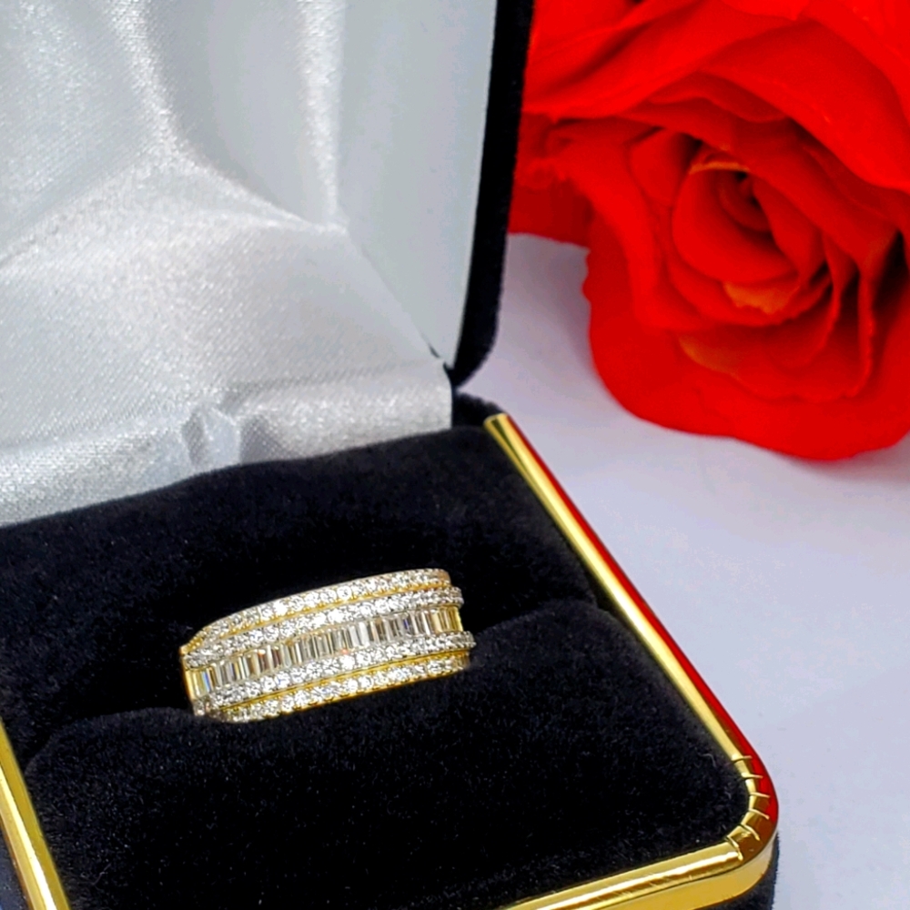 14kt Solid YG - Cubic Zirconia Luxury Ring